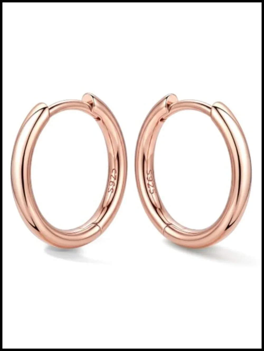 Hypoallergenic Sterling Silver Small Hoop Earrings for Women, 6 Sizes 8-20mm,